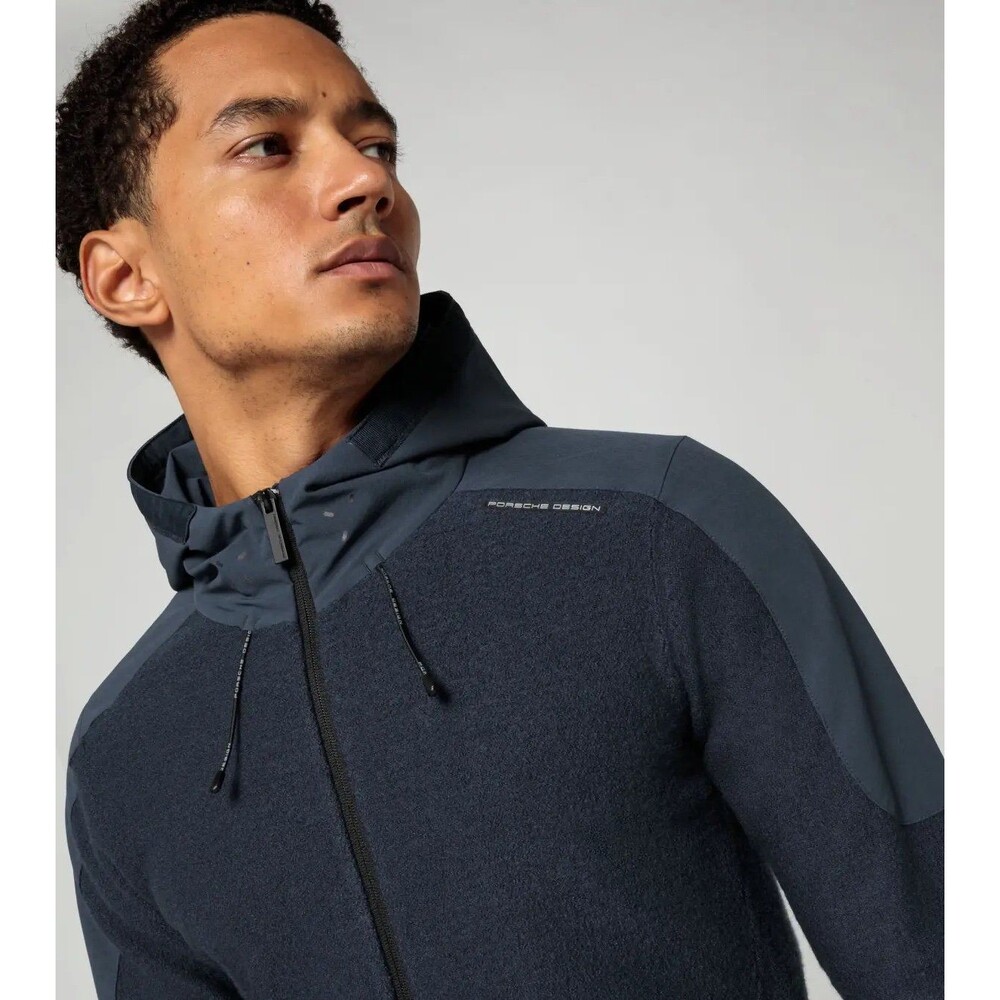 Porsche Design x Puma Men's Navy Blue Wool Mix Jacket M NWT $340